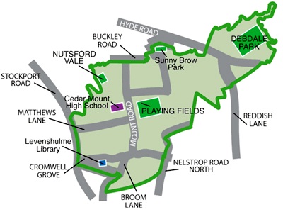 Gorton South Map