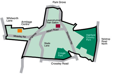 levenshulmemap Map of Levenshulme